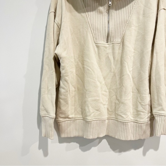 Aerie Down To Earth Quarter Zip Sweatshirt - Picture 5 of 9